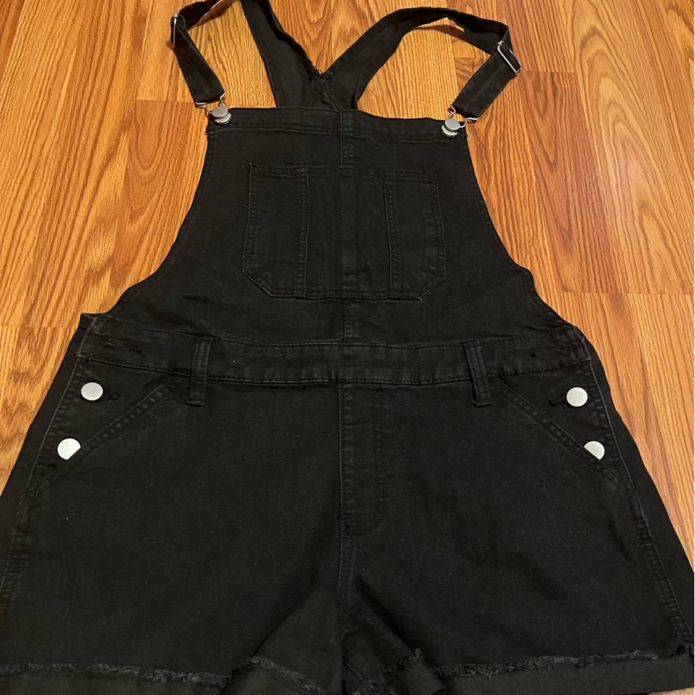 NOBO Relaxed Fit Black Overalls